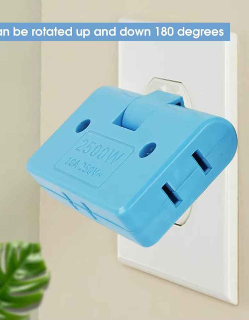 Load image into Gallery viewer, 3-Port Rotatable US Plug Adapter – Compact Power, Anywhere You Go
