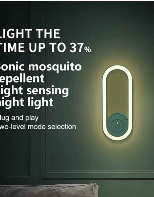 Load image into Gallery viewer, Buzzshield™ Ultrasonic Mosquito Repeller &amp; LED Night Lamp – Sleep Tight, Bite-Free, Every Night
