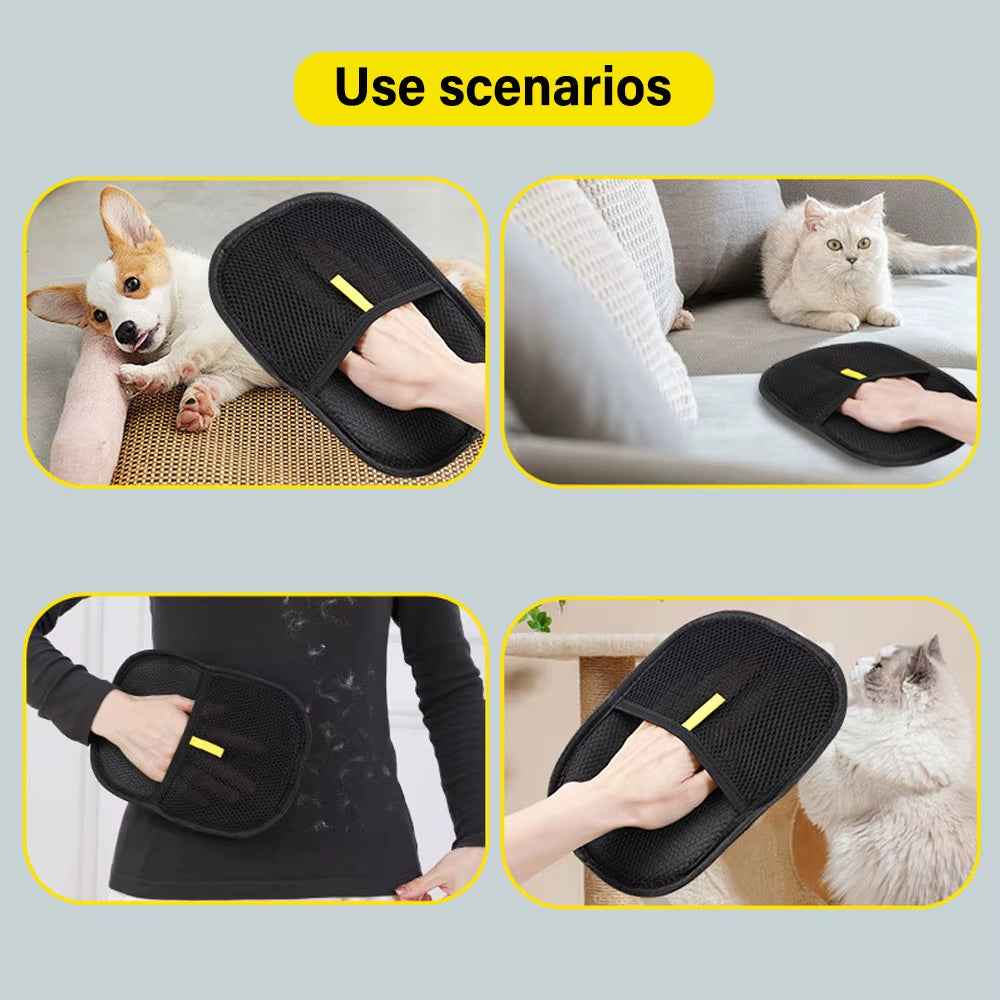 FurGone Duo Gloves – Double-Sided Electrostatic Pet Hair Removal & Grooming Gloves