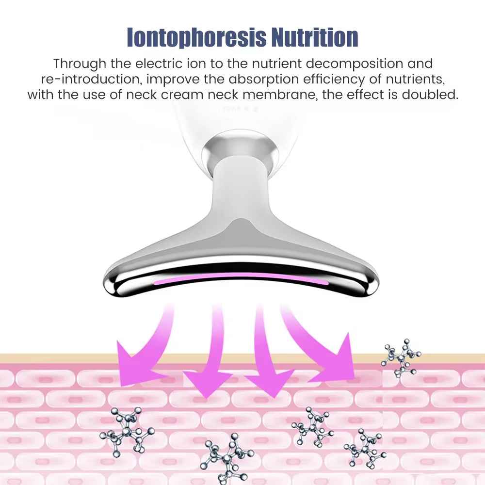 7-in-1 LED Face & Neck Lifter – Sculpt, Tighten & Glow