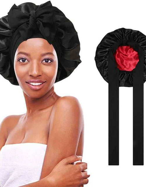 Load image into Gallery viewer, Silk-Like Satin Double-Layer Hair Cap
