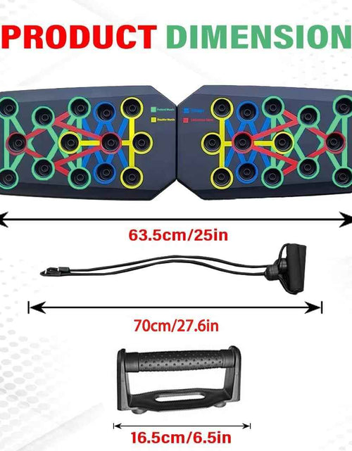 Load image into Gallery viewer, Push-Up Board Set Portable Multifunctional Push-Up Bar Foldable Fitness Equipment for Chest Abdomen Arms/Back Training
