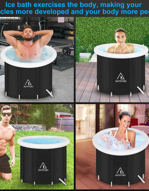 Load image into Gallery viewer, , Black PVC 32" Diameter, Inflatable Bathtub
