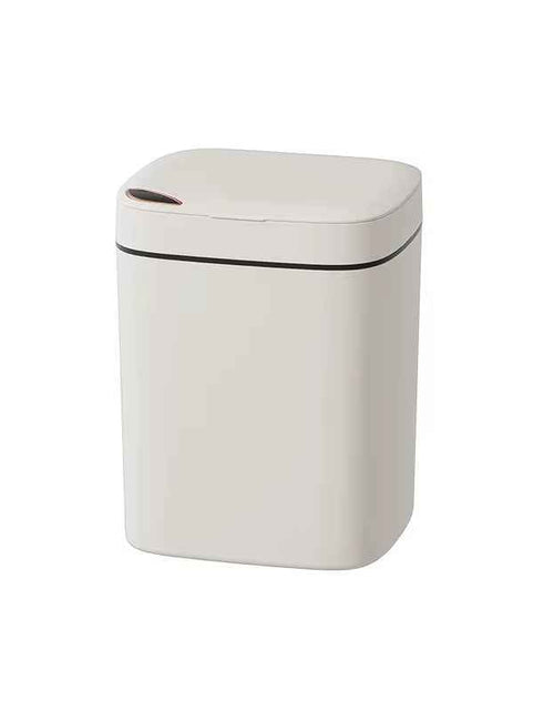 Load image into Gallery viewer, 16L Smart Bathroom Trash Can White Non-Contact Narrow Smart Sensor Trash Can Smart Home Automatic Bagging Electronic Trash Can
