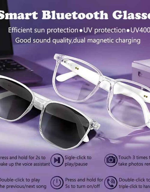 Load image into Gallery viewer, SoundSight Smart Glasses – Bluetooth Sunglasses with Built-In Earphones, UV400 Polarized Lenses &amp; Hands-Free Calling
