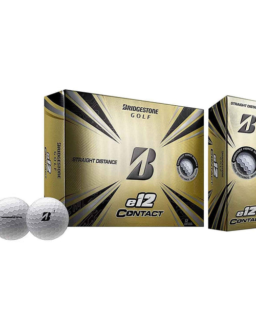 Load image into Gallery viewer, Bridgestone E12 CONTACT Golf Balls W/ Contact Force Dimples, White, 12 Pack
