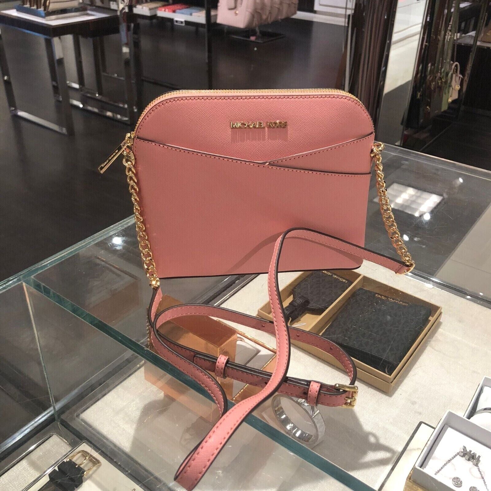 Michael Kors Lady PVC or Leather Crossbody Bag Handbag Messenger Purse Shoulder - Cedar Crate Collective