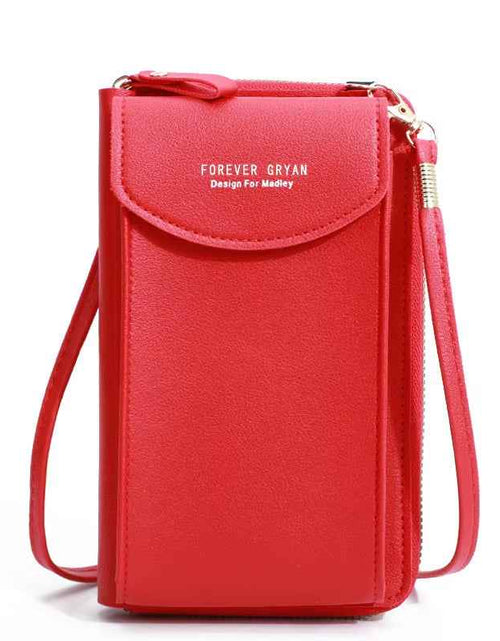 Load image into Gallery viewer, Elegance On-the-Go – Luxe PU Leather Crossbody Shoulder Bag with Phone &amp; Card Organizer
