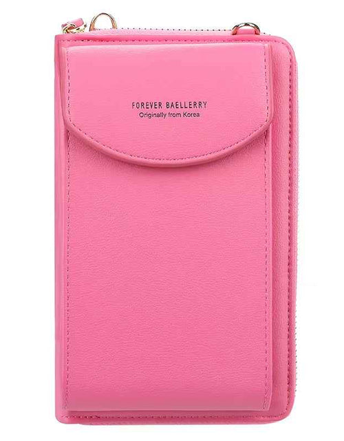 Load image into Gallery viewer, Elegance On-the-Go – Luxe PU Leather Crossbody Shoulder Bag with Phone &amp; Card Organizer
