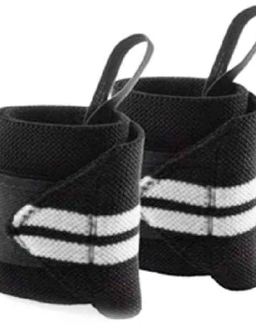 Load image into Gallery viewer, Fitness Weight Lifting Wrist Wraps with Thumb Loops, Pair
