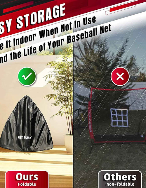 Load image into Gallery viewer, 5' X 5' Baseball &amp; Softball Practice Hitting &amp; Pitching Net Similar to Bow Frame, Great for All Skill Levels
