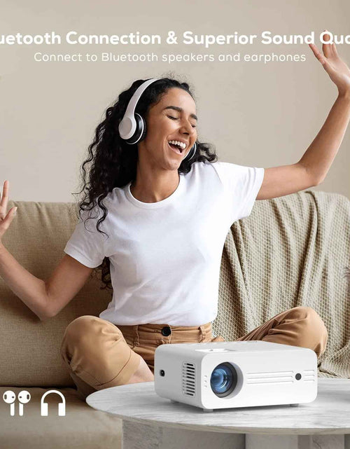 Load image into Gallery viewer, 4K Projectors with Wifi and Bluetooth ,Native 1080P Projection,9000 Lumens,With Carry Bag
