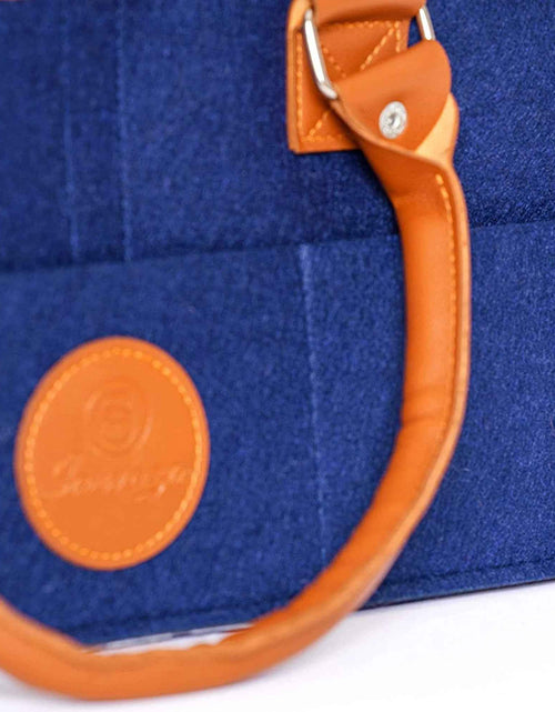 Load image into Gallery viewer, Diaper Caddy Organizer Bag Storage Tote for Baby Stuff Gifts for Moms Navy Blue
