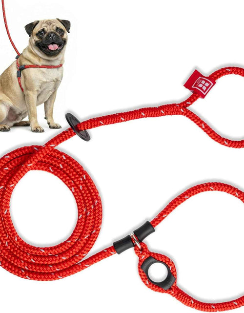 Load image into Gallery viewer, No Pull Dog Harness and Leash Set, anti Pull Dog Harness, One-Piece Cushioned Rope Safely Prevents Escaping and Pulling (Small/Medium, Red/Reflective)
