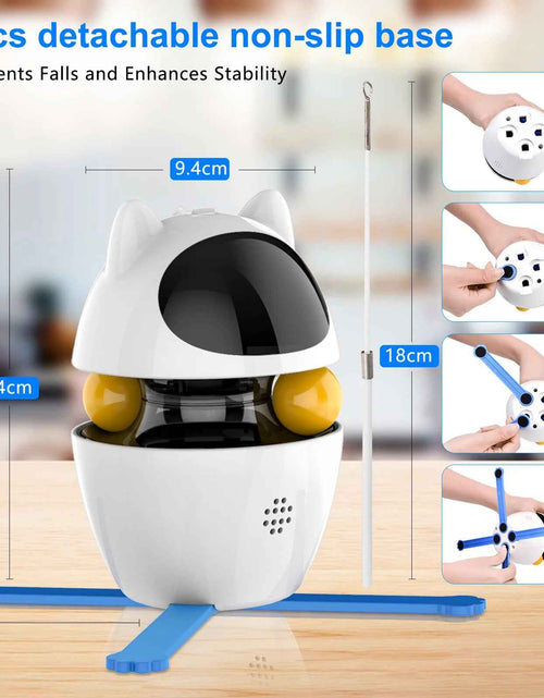 Load image into Gallery viewer, Automatic 3 in 1 Interactive Cat Toy with Laser and Feather for Indoor
