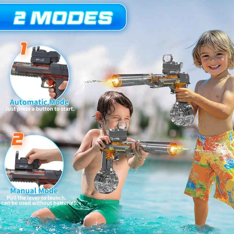 Aquablaze™ Electric Water Blaster – LED Power Squirt Gun for Epic Summer Battles