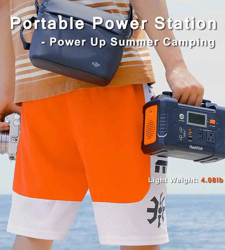 200W Portable Power Station, 40800Mah Solar Generator, Portable Generator for Camping Travel Emergency