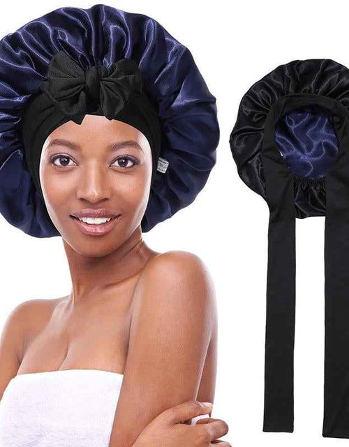 Load image into Gallery viewer, Silk-Like Satin Double-Layer Hair Cap
