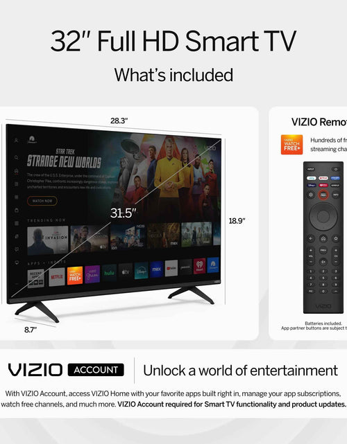 Load image into Gallery viewer, 32” Class HD 720P LED Smart TV (VHD32M-08)

