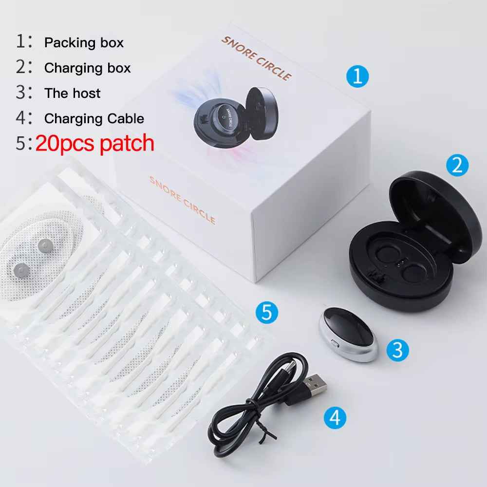 SmartSnore™ 5-Pair EMS Anti-Snoring Device – Breathe Easy, Sleep Deep