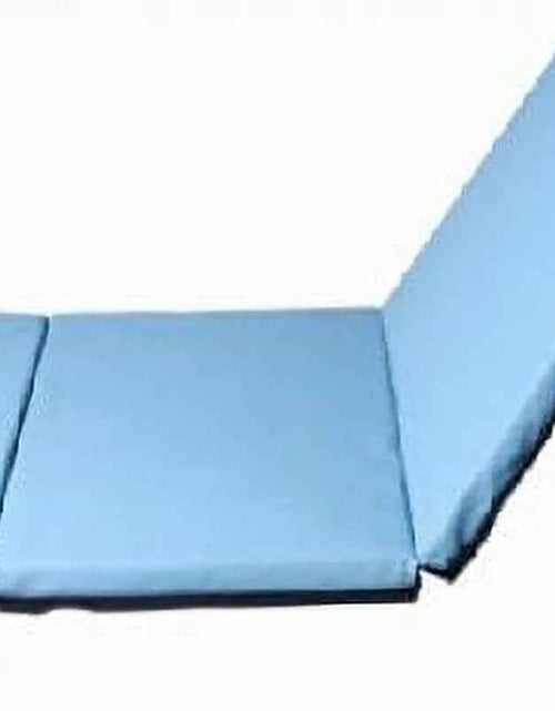 Load image into Gallery viewer, 4'X8'X2" New Folding Panel Gymnastics Mat, Perfect for Indoor/Outdoor Exercise(Blue)
