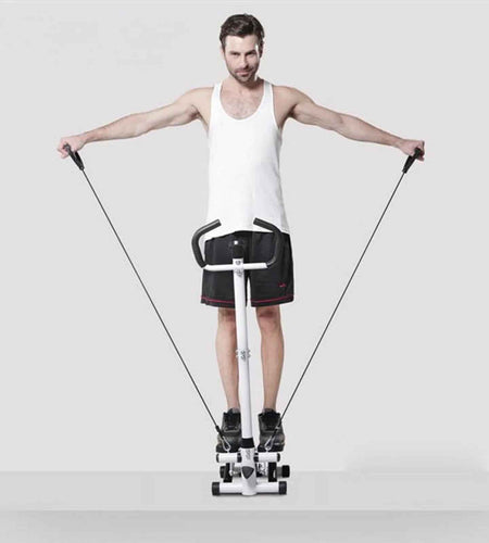 Health & Fitness Steppers for Exercise,Vertical Climber Stair Stepper Exercise Home Workout Equipment with Resistance Bands for Full Body Workout,330Lbs Loading Capacity