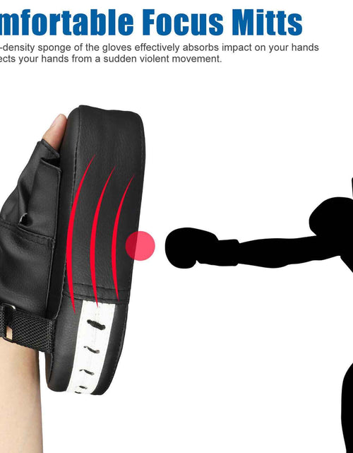 Load image into Gallery viewer, 2/4PCS Boxing Punching MMA Mitts PU Gloves Target Focus Pad Gear for Kickboxing
