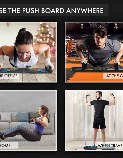 Load image into Gallery viewer, Push-Up Board Set Portable Multifunctional Push-Up Bar Foldable Fitness Equipment for Chest Abdomen Arms/Back Training
