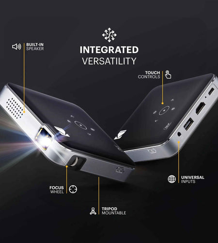 Luma 150 Pico Projector with Built-In Speaker, Black