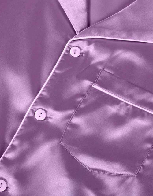 Load image into Gallery viewer, Maxcozy Kids Big Girls Boys Satin Silk Pajamas Set Top Shirt + Pants Sleepwear
