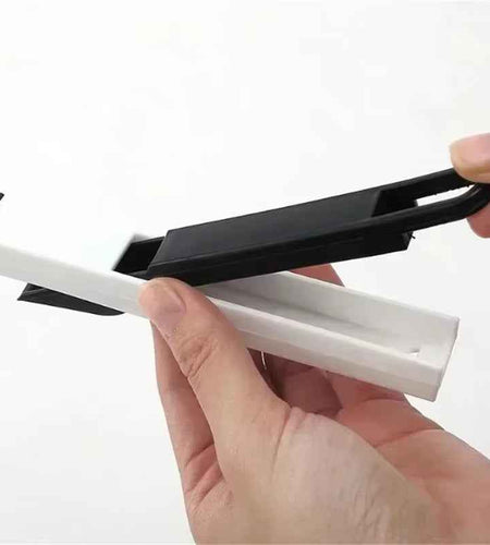 CleanSweep Polished Window Track & Keyboard Brush – Nook & Cranny Dust Shovel for Effortless Cleaning