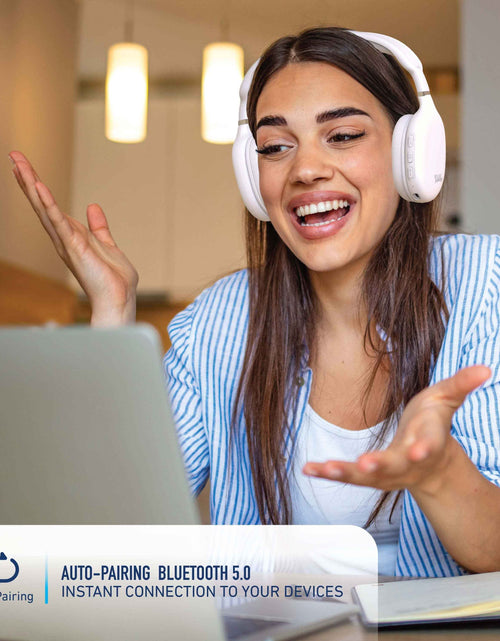 Load image into Gallery viewer, Foldable Wireless Headphones, Bluetooth Over-Ear Headset with Built-In Mic
