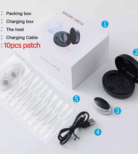 SmartSnore™ 5-Pair EMS Anti-Snoring Device – Breathe Easy, Sleep Deep