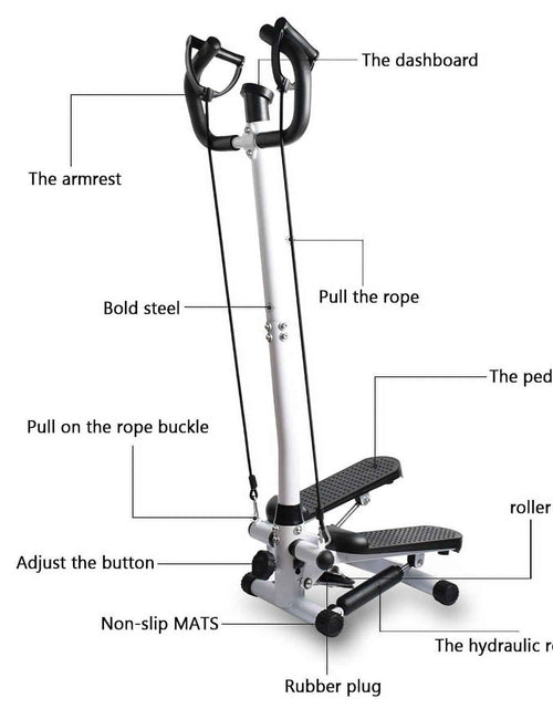 Load image into Gallery viewer, Health &amp; Fitness Steppers for Exercise,Vertical Climber Stair Stepper Exercise Home Workout Equipment with Resistance Bands for Full Body Workout,330Lbs Loading Capacity
