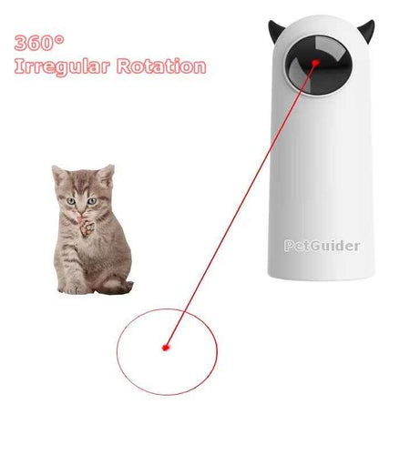 Automatic Cat Laser Toys Interactive Smart Teasing 360 Irregular Rotation Cat Exercise Sports Handheld Electronic Cat Toys