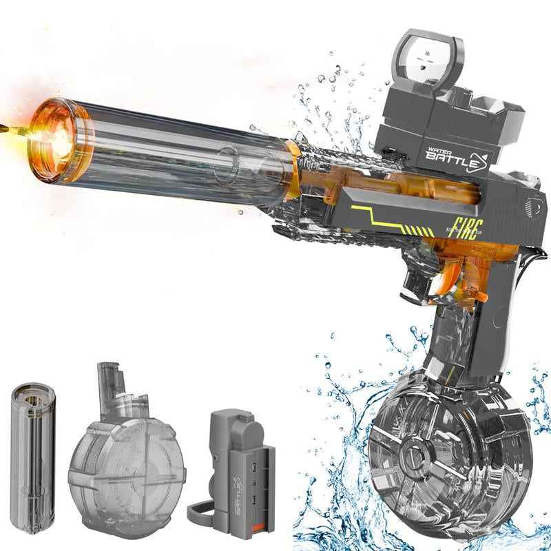 Aquablaze™ Electric Water Blaster – LED Power Squirt Gun for Epic Summer Battles