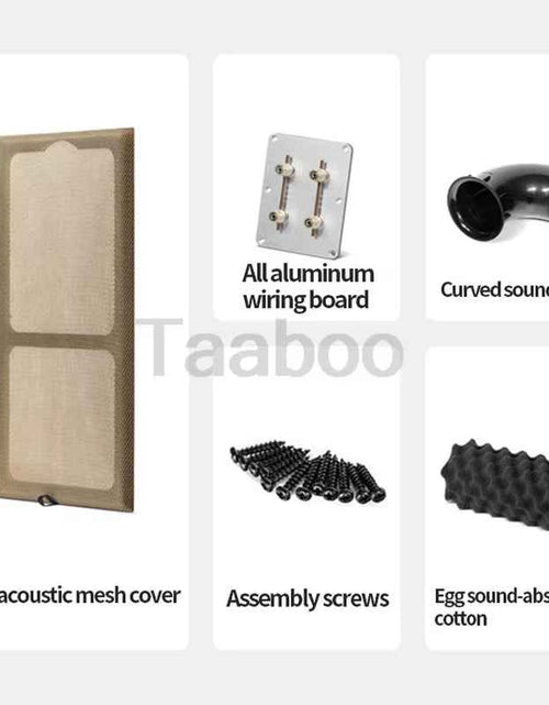 Load image into Gallery viewer, 8 Inch Three-Way Labyrinth Speaker Empty Box Bookshelf Speaker Home Speaker DIY Hifi Audio Wooden Handmade Box Passive Speaker
