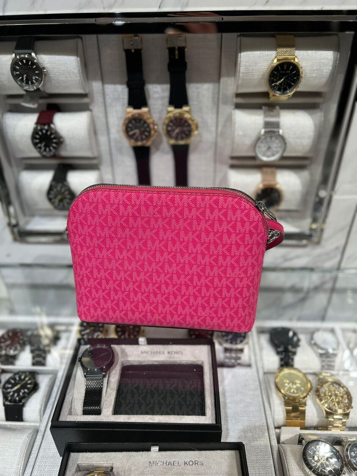 Michael Kors Lady PVC or Leather Crossbody Bag Handbag Messenger Purse Shoulder - Cedar Crate Collective