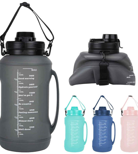 HydraFlex™ 2L Foldable Silicone Water Bottle – Ultimate Sports & Outdoor Hydration