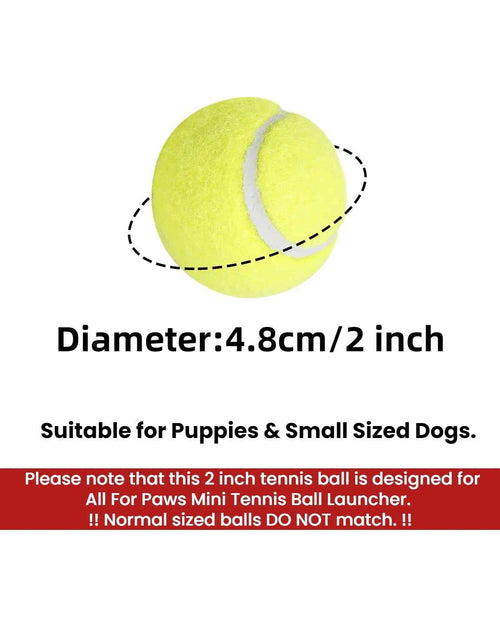 Load image into Gallery viewer, Dog Tennis Ball Toy, 6Pcs Fetch Balls for Puppy to Small Dogs (2-Inch AFP Mini Automatic Ball Launcher Refills)
