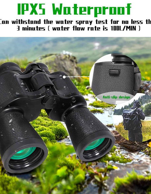 Load image into Gallery viewer, Binoculars, 20X50 Binoculars for Adults, Compact HD High Powered Binoculars with Low Night Vision 28Mm Large Field Binoculars with BAK4 Prism FMC Lens for Hunting Bird Watching Sports
