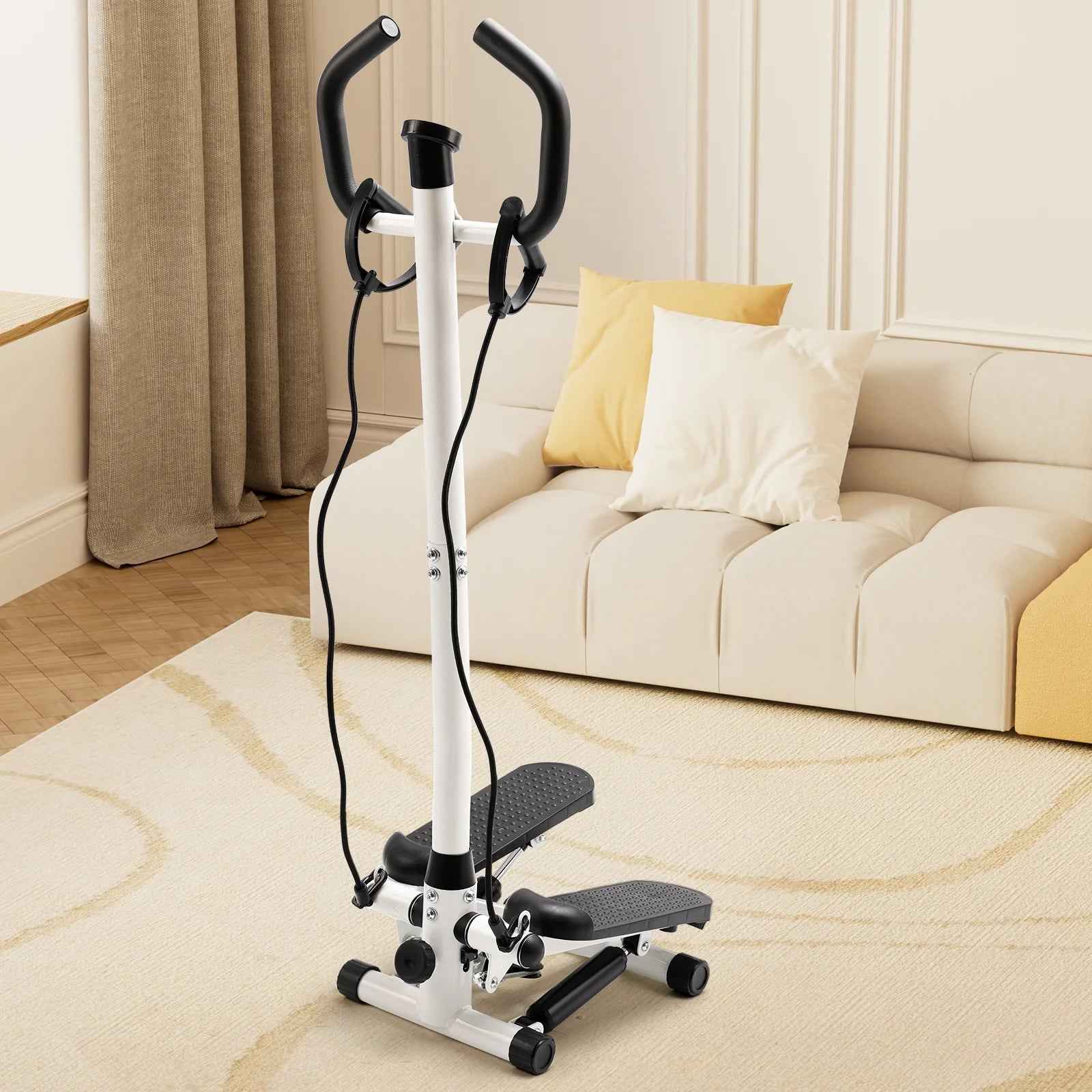 Health & Fitness Steppers for Exercise,Vertical Climber Stair Stepper Exercise Home Workout Equipment with Resistance Bands for Full Body Workout,330Lbs Loading Capacity