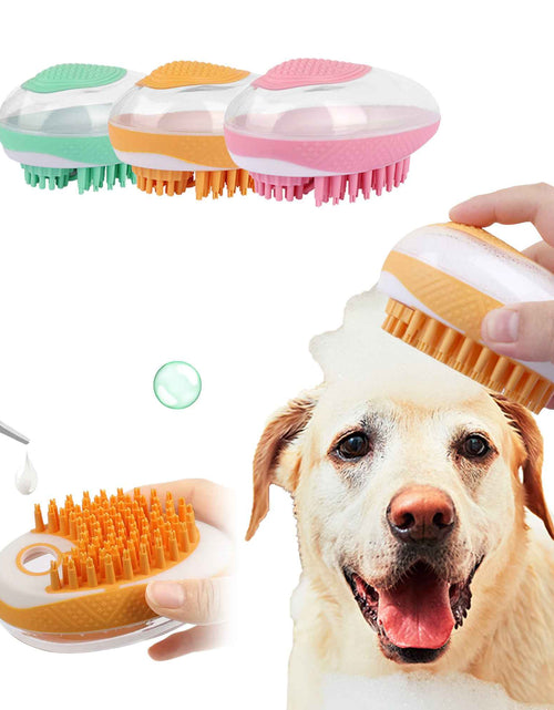 Load image into Gallery viewer, Dog Cat Bath Brush 2-In-1 Pet SPA Massage Comb Soft Silicone Pets Shower Hair Grooming Cmob Dog Cleaning Tool Pet Products
