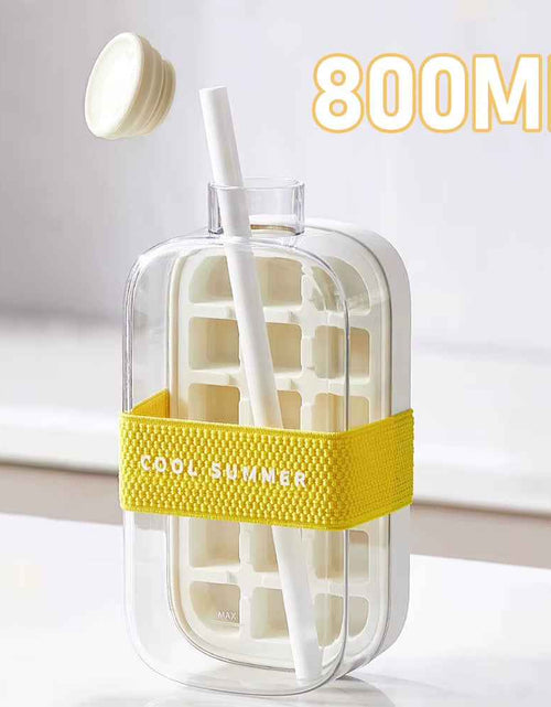 Load image into Gallery viewer, ChillSip Bottle Set – Stylish Water Bottle with Straw &amp; Zero-Contact Ice Cube Tray
