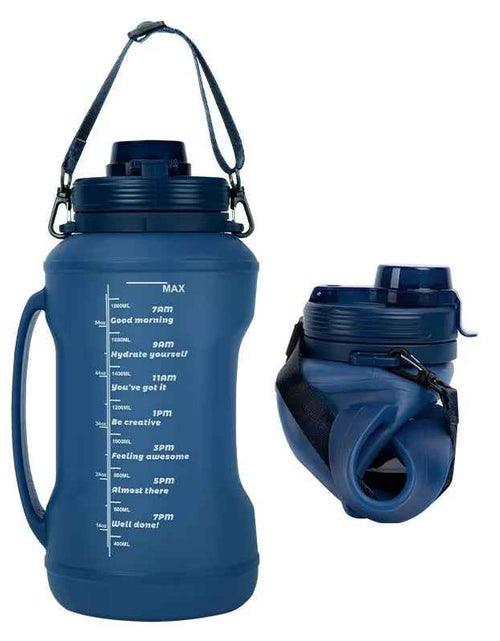 Load image into Gallery viewer, HydraFlex™ 2L Foldable Silicone Water Bottle – Ultimate Sports &amp; Outdoor Hydration
