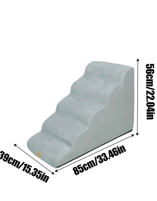 Load image into Gallery viewer, Pet Training Stairs with Removable Cover, 3, 4, 5 Steps, Bed, Sofa, Cats, Ladder, Ramp, XL
