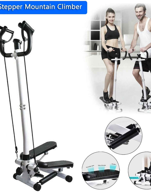 Load image into Gallery viewer, Health &amp; Fitness Steppers for Exercise,Vertical Climber Stair Stepper Exercise Home Workout Equipment with Resistance Bands for Full Body Workout,330Lbs Loading Capacity
