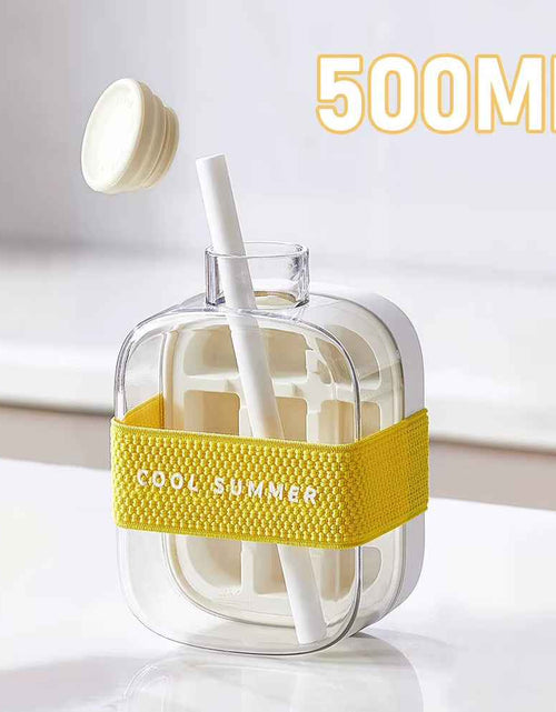 Load image into Gallery viewer, ChillSip Bottle Set – Stylish Water Bottle with Straw &amp; Zero-Contact Ice Cube Tray
