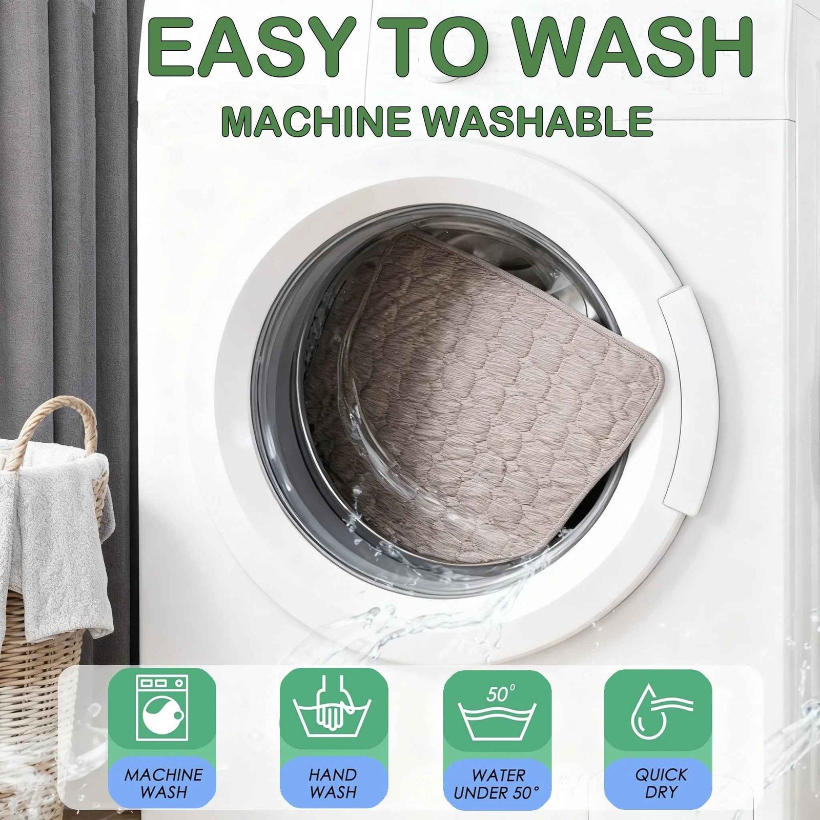 Large Dog Crate Bed Dog Crate Pad Washable Dog Bed Mat for Crate Mats for Dog Cage Mat Dog Kennel Pad Dog Kennel Mat Dog Crate Liner Dog Beds for Large Dog,48" X 36"