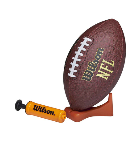 NFL Tailgate Time Football with Pump and Tee, Junior Size